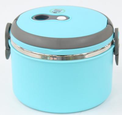 China Stainless Steel PORTABLE Food Bowl Hot Insulated Round Food Container For Kids Lunch Box for sale