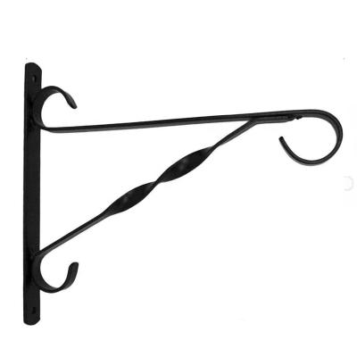 China Durable Plant Bracket Hanger Wall Mounted Decorative L Hook Frames Heavy Duty Planter Hook Wall Hanging Planters Iron for sale