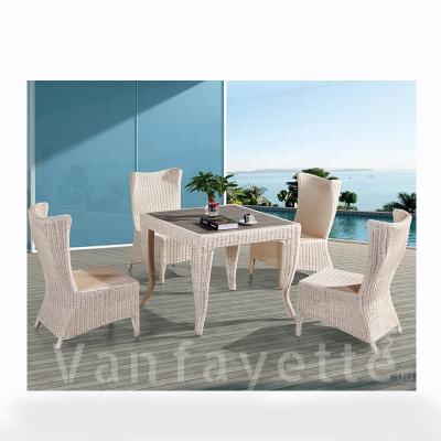 China Modern patio coffee table white wicker chair outdoor patio set outdoor wicker coffee table coffee table for sale