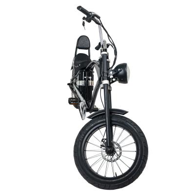 China Standard 20 inch electric motorcycle fat tire bicycle for men's chopper electric bike for sale