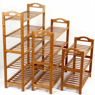 China Simple Modern Bamboo Shoe Rack Shelf Household Shoe Cabinet Shoe Shelf Storage Bamboo Organizer for sale