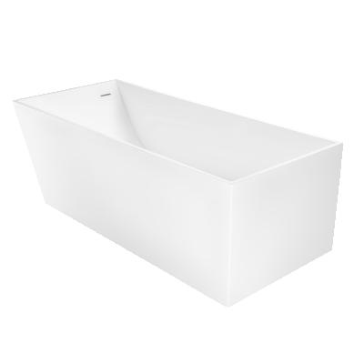 China Eco-friendly Resin Material Artificial Stone Tub Solid Outdoor Freestanding Bathtub Bathtub Foshan Factory for sale