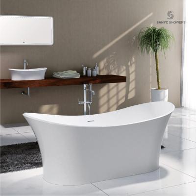 China Solid 175cm Free Form Outdoor Freestanding Soaking Bathtub Customizes Bathtub Transparent for sale