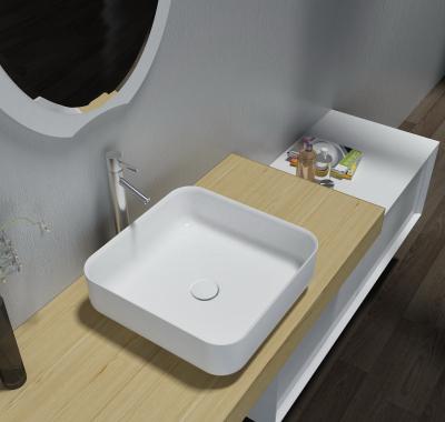 China Modern Countertop Sink Round Small Hand Shaped Bathroom Sink for sale