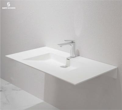 China Modern Wash Basin Step Down Artificial Stone Basin Washroom Basin for sale