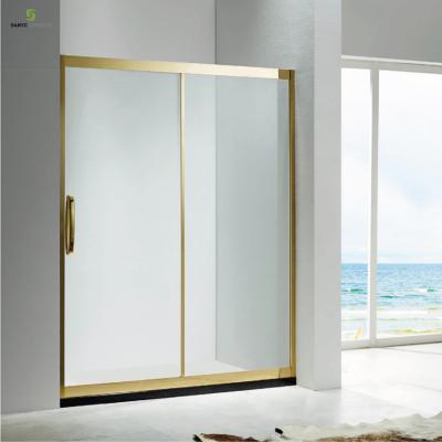 China Modern 6mm Curved Rails Shower Enclosure With Double Sliding Doors for sale