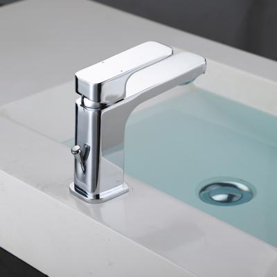 China Thermostatic Hot Water Taps Sanitary Ware Design Single Hole Water Mixer Kitchen Sink Faucet for sale