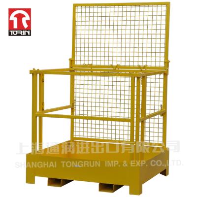 China Large Mesh Powder Coated Finish Folding Welded Metal Safety Torin LK74 Forklift Cage 1206*1096*1890/300mm (Folding Size) for sale