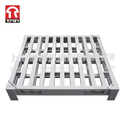 China Torin LK35A Steel Heavy Duty Storage Turnover Galvanized Pallet Metal Pallet Wire Mesh Pallet Container for sale