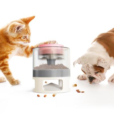 China Viable Dog Slow Food Feeder Press Pops Non-Electric Dog Food Dispenser Slow Feeding Device Toy Training Pet Slow Eating for sale