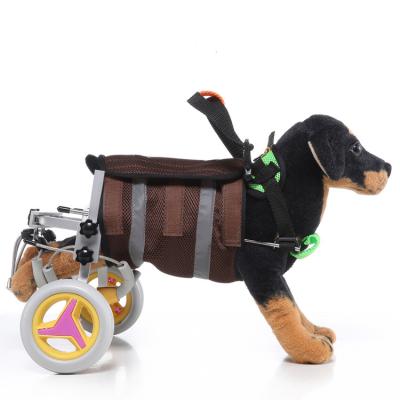 China Wheelchair Viable Disabled Dog Old Pet Dog Assisted Walking Car Hind Leg Exercise Car Wheelchair For Dog Care for sale