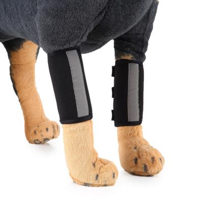 China Breathable Neoprene Dog Knee Support Brace Knee Pads Rhine Joint Wrap Injury Recover Legs For Dog Protector Support for sale