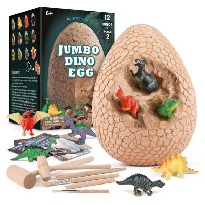 China Children's toys/collection/gifts/kit Dino egg digging enthusiasts scene decorations the other educational digging to push back dinosaur toys archeology child excavation giant Jurassic study diy toy for sale