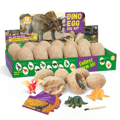 China Children's toys/Hobbyist collection/Wholesale custom simulation dinosaurs gifts/Children's gift Christmas scene decorations play dinosaur egg digging fossils for sale