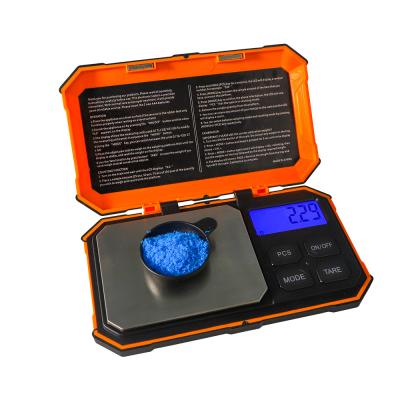 China ABS LCD display001g Small Stainless+Gold Weed Scale Weed Balance Scales Mini Digital Weight Scale for sale