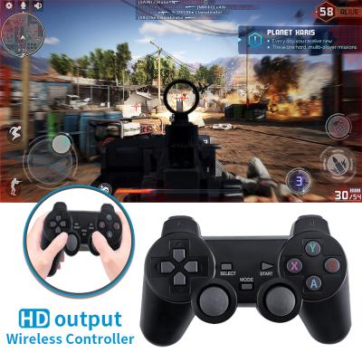 China Plug and play on HDTV/TV/Newest Retro 32G 64G Wireless 4K TV Video Game Console 4K HD Game TV Pad Box with Gamepad Built-in 3500 Games for PS1/SFC/GBA/ heart rate for sale