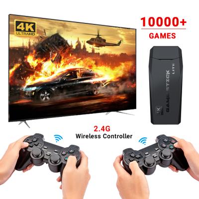 China Plug and play on HDTV/TV/Handheld Mini 2.4G 4K M8 H-D TV Game Player 4K TV Console 64Bit USB Video Stick Retro Build-in 10000 Wireless Games for sale