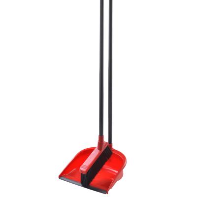 China Floor Cleaning 'Long Handled Dustpan' Set - Sturdy Straight Easy Quick To n Broom and Combo Dustpan Broom - Durable Kitchen, Lobby or Office Broom for sale