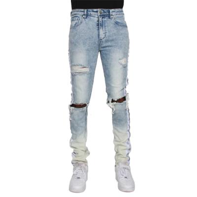 China HUNTW Breathable Jeans Slim Fit Men New Fashion Jeans Pants Boys Damaged Jeans for sale