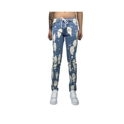 China HUNTW 2020 New Style Print Splatter Paint Breathable Men Fashion Jeans Pants for sale