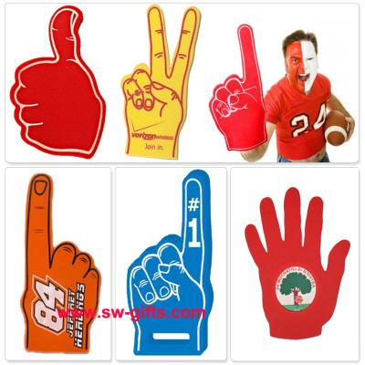 China Customer Made Finger Match Fan EVA Foam Hand Finger Cheering Promotional Wewing Eva for sale