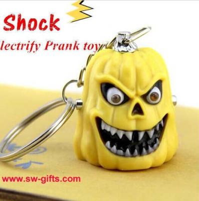 China Funny Hallowmas Pumpkin Type Electric Shock Toy Novelty Joke Gifts Prank Toys Trick Toy for sale