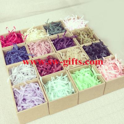 China Hot selling gift tissue paper shredded, crinkle cut paper shred for wrap for sale