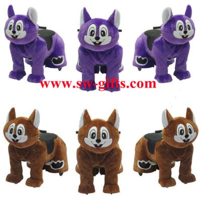 China Walking animal rides/animal ride for mall/Amusement Park Ride Musical Animated Plush Toy for sale