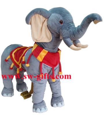 China Amusement Park Equipment Electric Arcade Coin Operated Plush Stuffed Walking Animal Music for sale