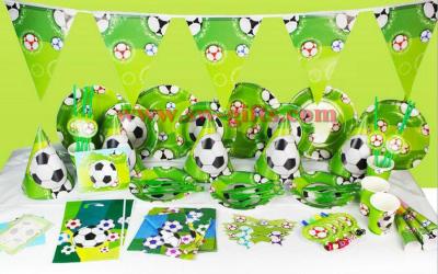 China 2019 Kids Boys Birthday Party Decoration carton Set Football Theme Party Supplies Baby Birthday Party celebration for sale