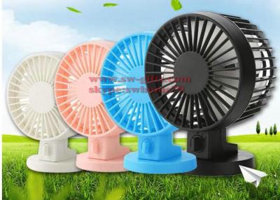 China New Portable Mini USB Desk Fan Creative Home Office Desktop Fan With Double Side Fan Blades for sale