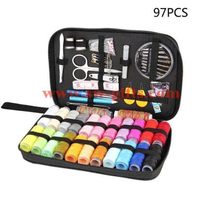 China Lightweight Sewing Kit Needles Thread Scissors Home Set As Picture Zipper Bag for sale