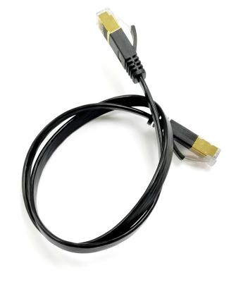 China High Quality EXW Flat Cat7 Patch Tie 32AWG 4 Pair 32 A.W.G. CAT7 patch cord SSTP cat7 for sale