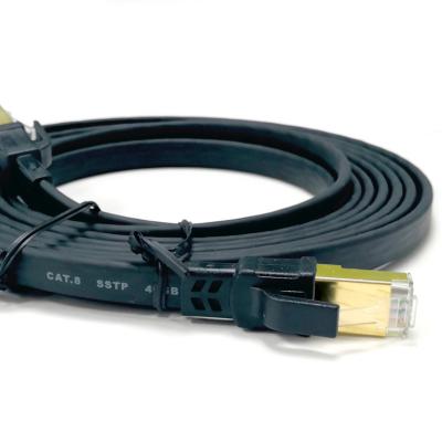 China CAT8 Ethernet Cable LAN Cable Flat SSTP Cat8 Cat8 Cable for sale