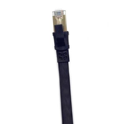 China Heavy Duty High Speed ​​Network Patch Cord 30AWG RJ45 Cat8 LAN Gold Plated 40Gbps 2000Mhz Cable 30AWG 7/0.10mm for sale