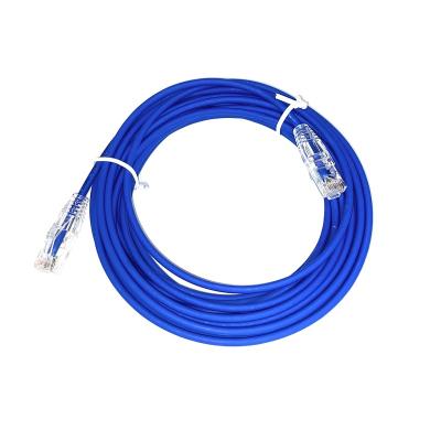 China PVC Tape LSZH PU Cat6 28awg UTP thin copper cat6 patch cord network ethernet wired network for sale