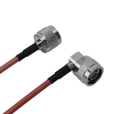 China Factory Price RG-142 Flexible Coaxial Cable With N 90 Degree Male Female Connector RF Cable for sale