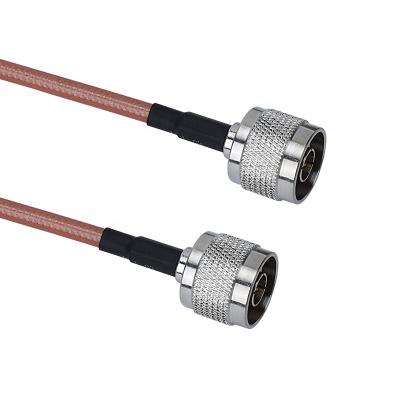 China 10cm Length N Connector RG-142 Flexible Male Female Coaxial Cable for sale