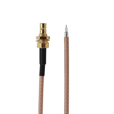 China Jumper RF Coax Cable RG-316 SMB Male Flexible Short Type To Stripper for sale