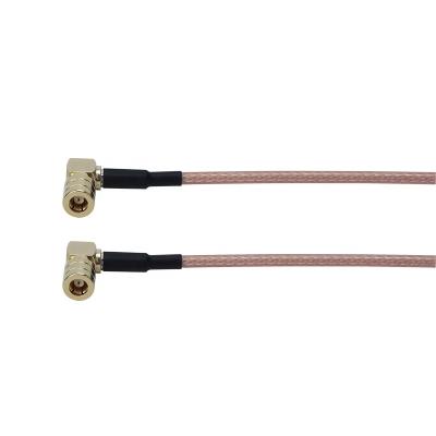 China Flexible RF Coaxial Cable SMB-F / 90degree To SMB-F / 90degree RG-316 Coaxial Cable for sale