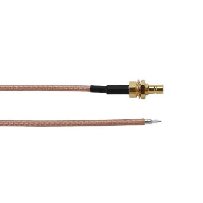 China Flexible RG-316 SMB Coaxial Cable Male To Stripper Jumper RF Coaxial Cable for sale