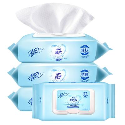 China OEM Eco - Friendly Large Household Magic Cleaning Pure Water Wet Wipes Bag For Babies And Ladies for sale