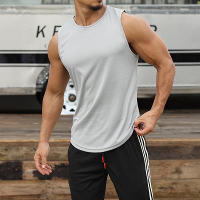 China Breathable Quick-Drying Sports Vest Men's Sleeveless Marathon Running Training Gym Wear Loose Shirts Men Basketball Fitness Vest for sale