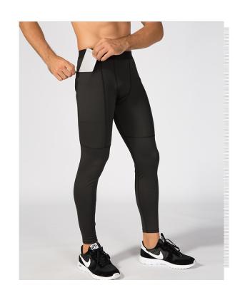 China Anti-Wrinkle Fitness Professional Sports Pants Men Quick Drying Running Pants With Side Pocket for sale