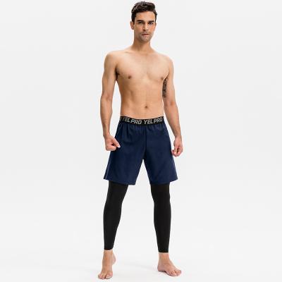 China Breathable Double-Layer Basketball Training Pants Pocket Quick-Drying High-Stretch Jogger Pants For Men for sale