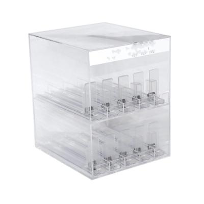 China High Quality Electron Kit Display Box Acrylic Vape Display Cabinet Vape Show Holders With Pushers for sale