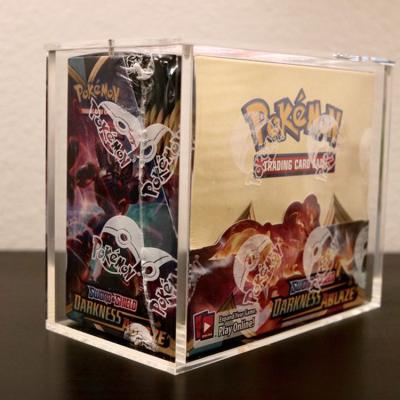 China Modern Customized Acrylic Pokemon Card Pokemon Booster Box SHOPE Pokemon Acrylic Booster Box Pokemon Card Protector for sale