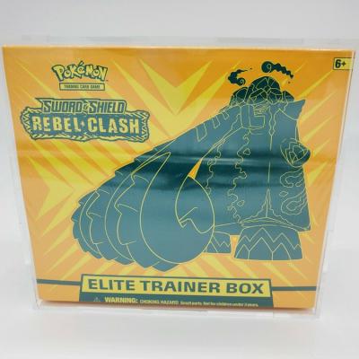 China Deluxe Acrylic Booster Box Pokemon Display Box Pokemon Booster SHOPE Pokemon Pokemon Card Protector for sale