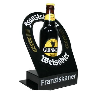 China Guangzhou Eco-friendly Factory OEM Desktop Acrylic Display Rack For Beer Whiskey Drinks for sale