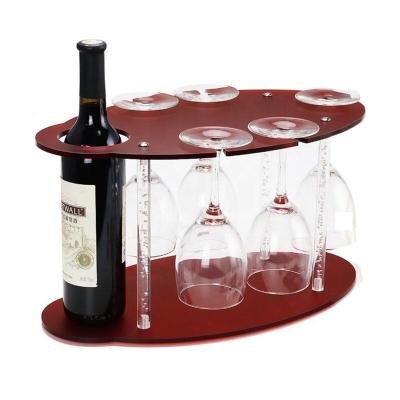 China Eco - Friendly HOME Office Acrylic Wine Bottle And Stand Glass Holder for sale